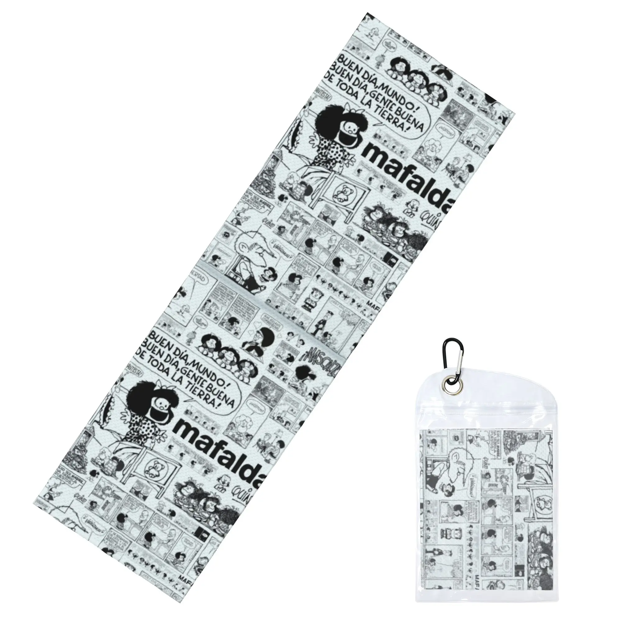 Cold Exercise Towel Manga Mafalda Quino Cartoon Beach Sports Yoga Swimming Camping Towel Refreshing Sports Scarf Face Towels