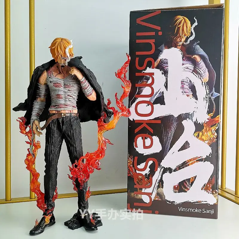 Nuovo 28cm One Piece Blood Sanji Figure collezione Anime modello in Pvc statua mille Sunny Zoro rufy Going Merry Mini figurine