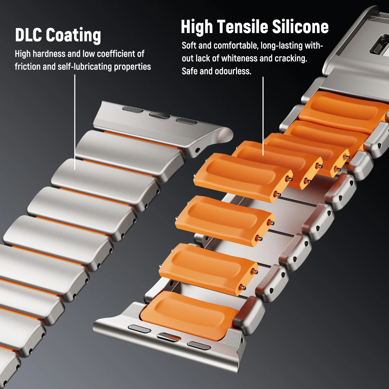 حزام معدني لساعة أبل الترا 3 2 1 49 مللي متر 11 10 46 مللي متر مشبك مغناطيسي الراقية حزام الساعات iWatch 9 8 7 6 5 SE3 45 مللي متر 44 مللي متر Correa