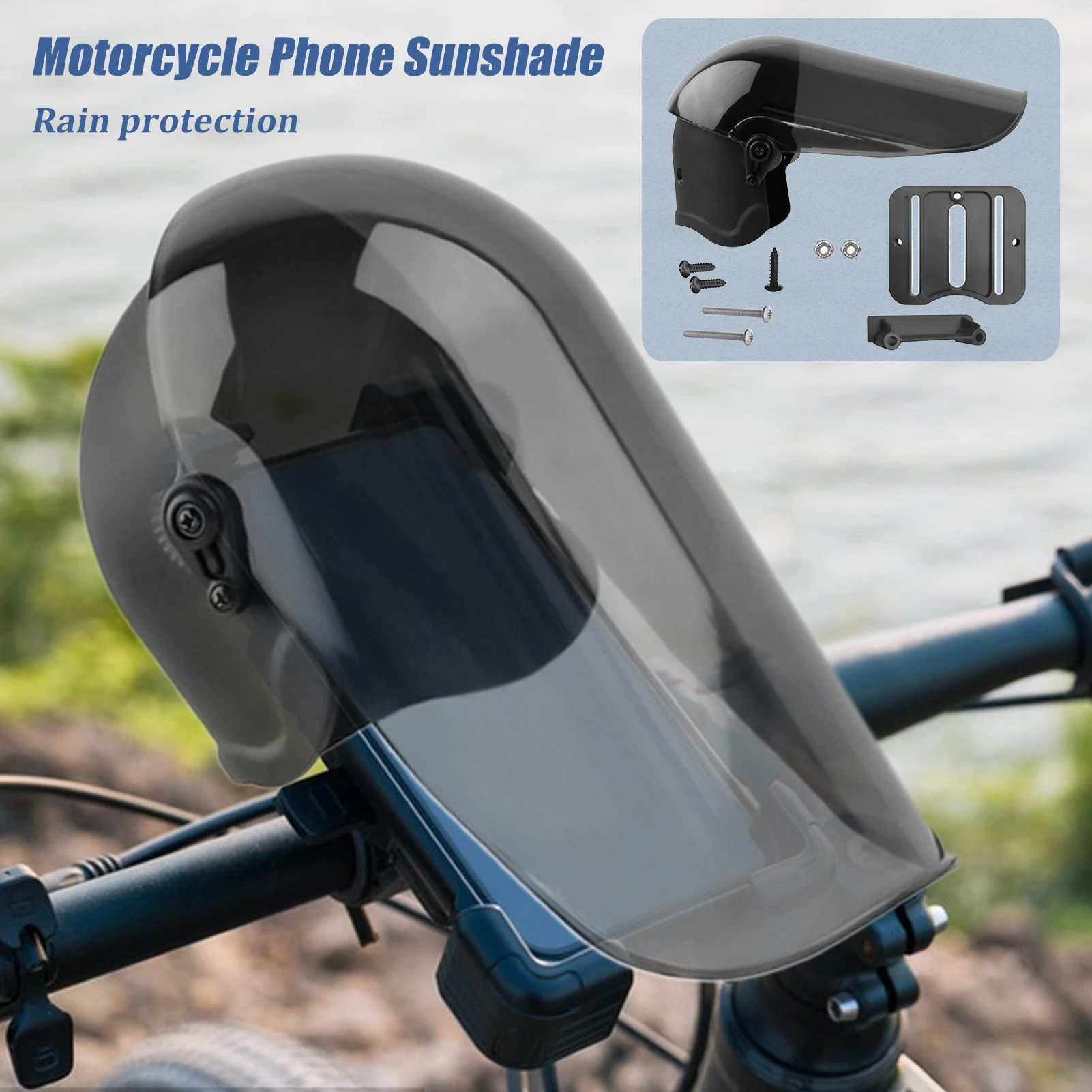 

Motorcycle Sun Visor For Phone Phone Sun Protector Rainproof Extended Waterproof Visor For Deliveryman Cycling Lover Navigation