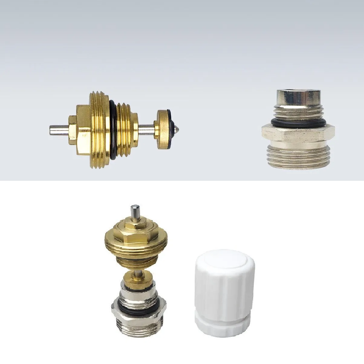 Valve Insert For Underfloor Heating Spreader Heating Circuit Distributor Water Separator Structure Automatic Spring Valve Cor