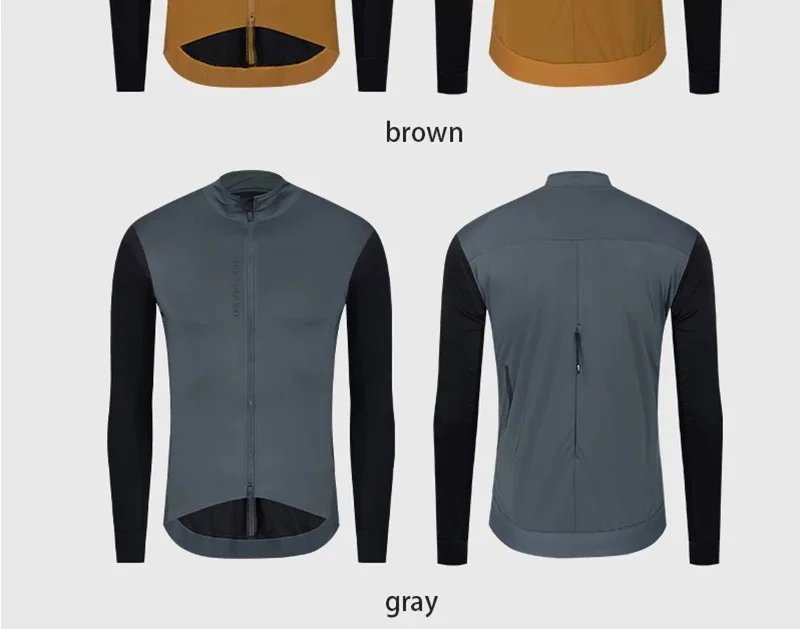 YKYWBIKE Herren Winter-Radtrikot Warme Rennrad-Jacke Dünnes Weiches Fleece Atmungsaktive MTB-Fahrradbekleidung – Detail 4