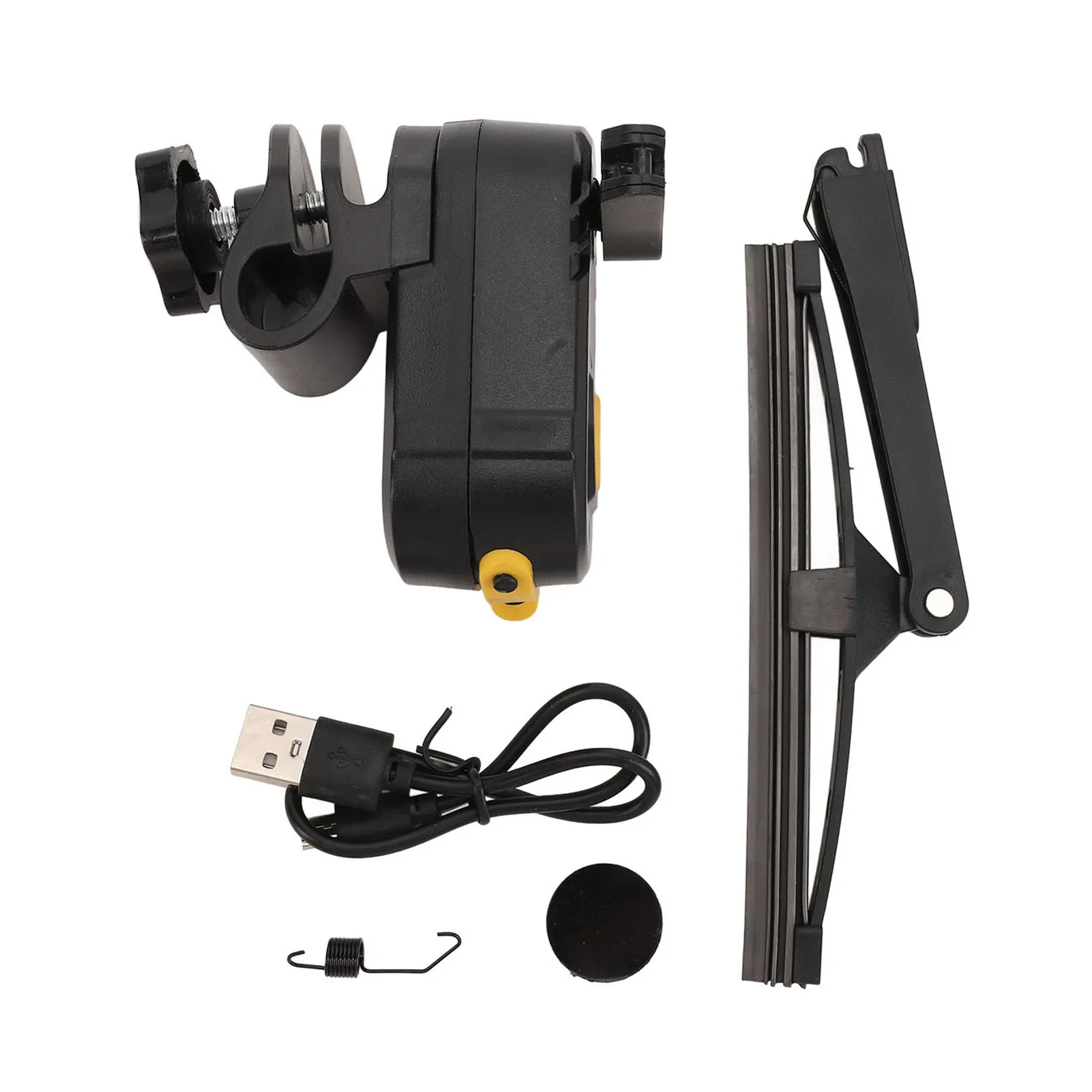 

Motorcycle Windshield Wiper Water Resistant 2 Speed 170 Degree Wiping Rechargeable Windscreen Wiper for Electric Bike