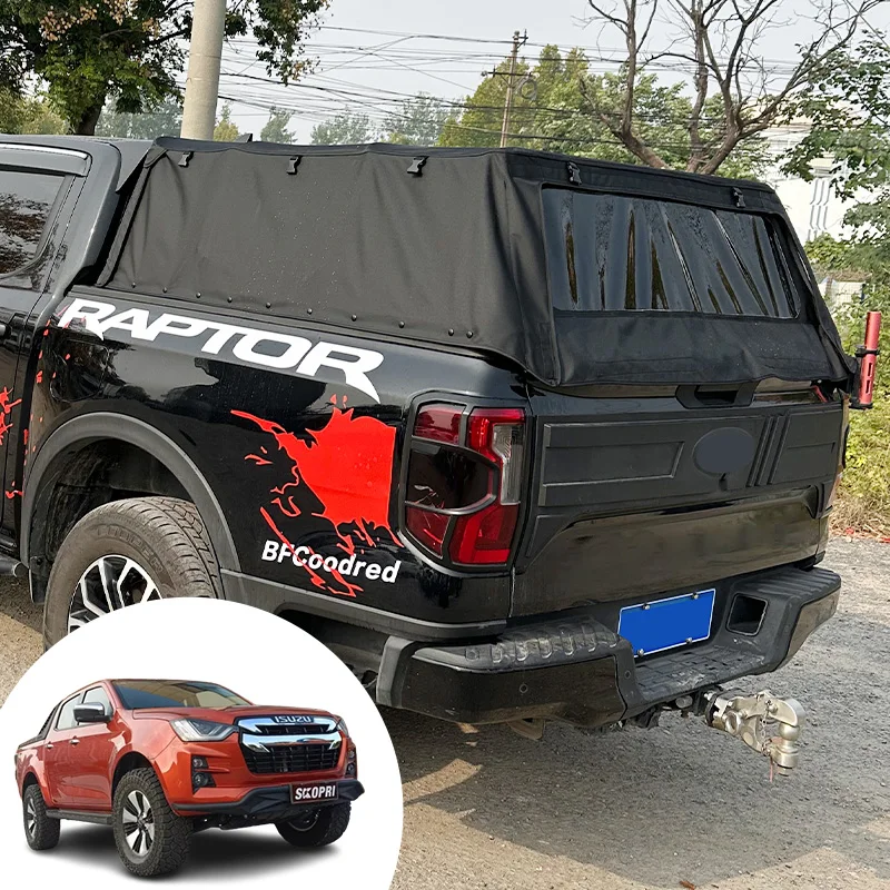 

Водонепроницаемый складной тент из ткани Оксфорд для кузова пикапа DMAX Isuzu
