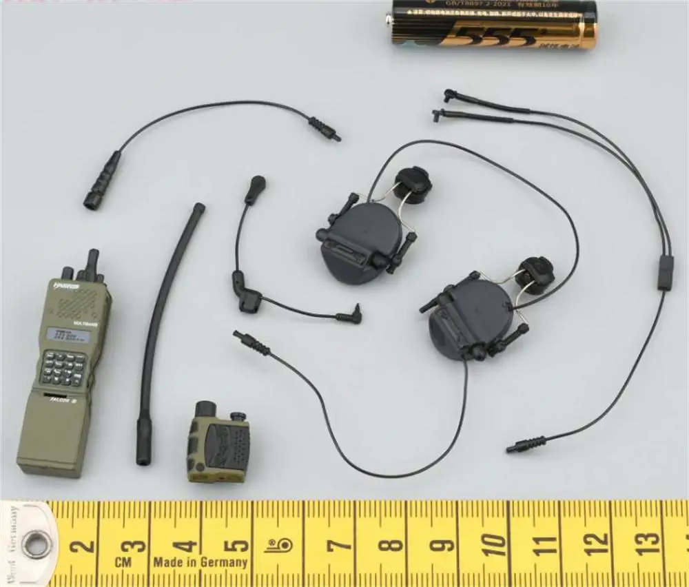 1/6th Minitimes The US. Soldier Doll Headset Phone Communicate Toys Model Not Real For 12" Figure Doll Scene Component DIY