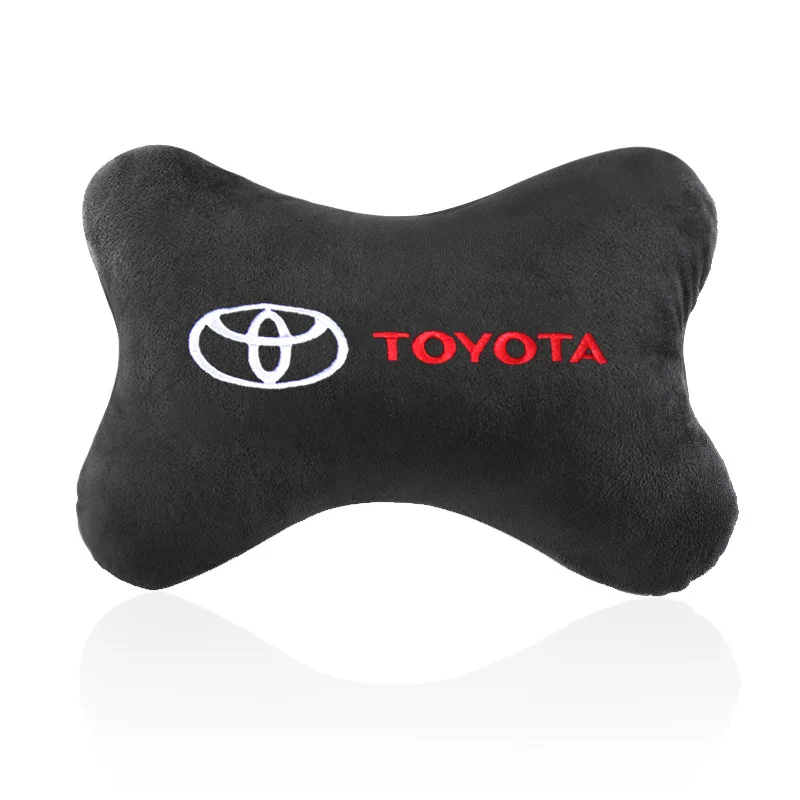 2PCS Car Safety Handle Cover Headrest Neck Pillow Interior Accessories For Toyota Tacoma Tundra 4Runner TRD Highlande Rav4 CHR