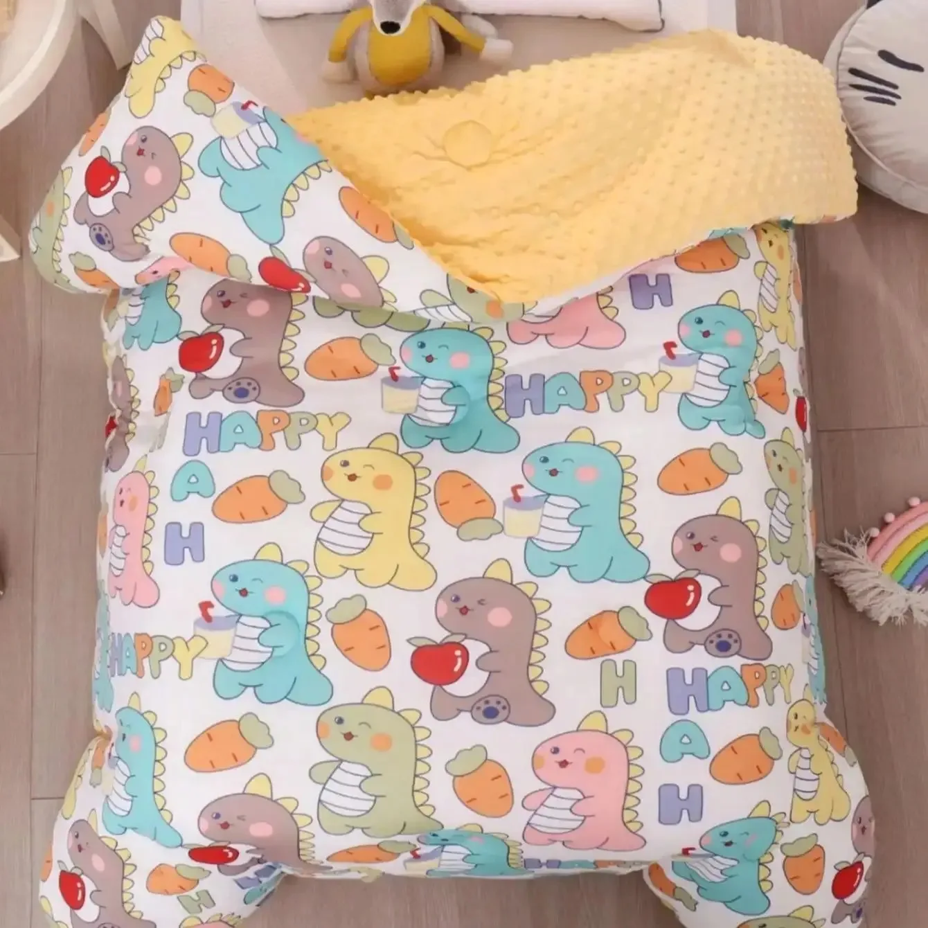 

Детское одеяло с рисунком медведя и кролика, одеяла для сна для новорожденных, мягкое хлопковое одеяло для младенцев, весна-осень-зима, пеленальное постельное белье