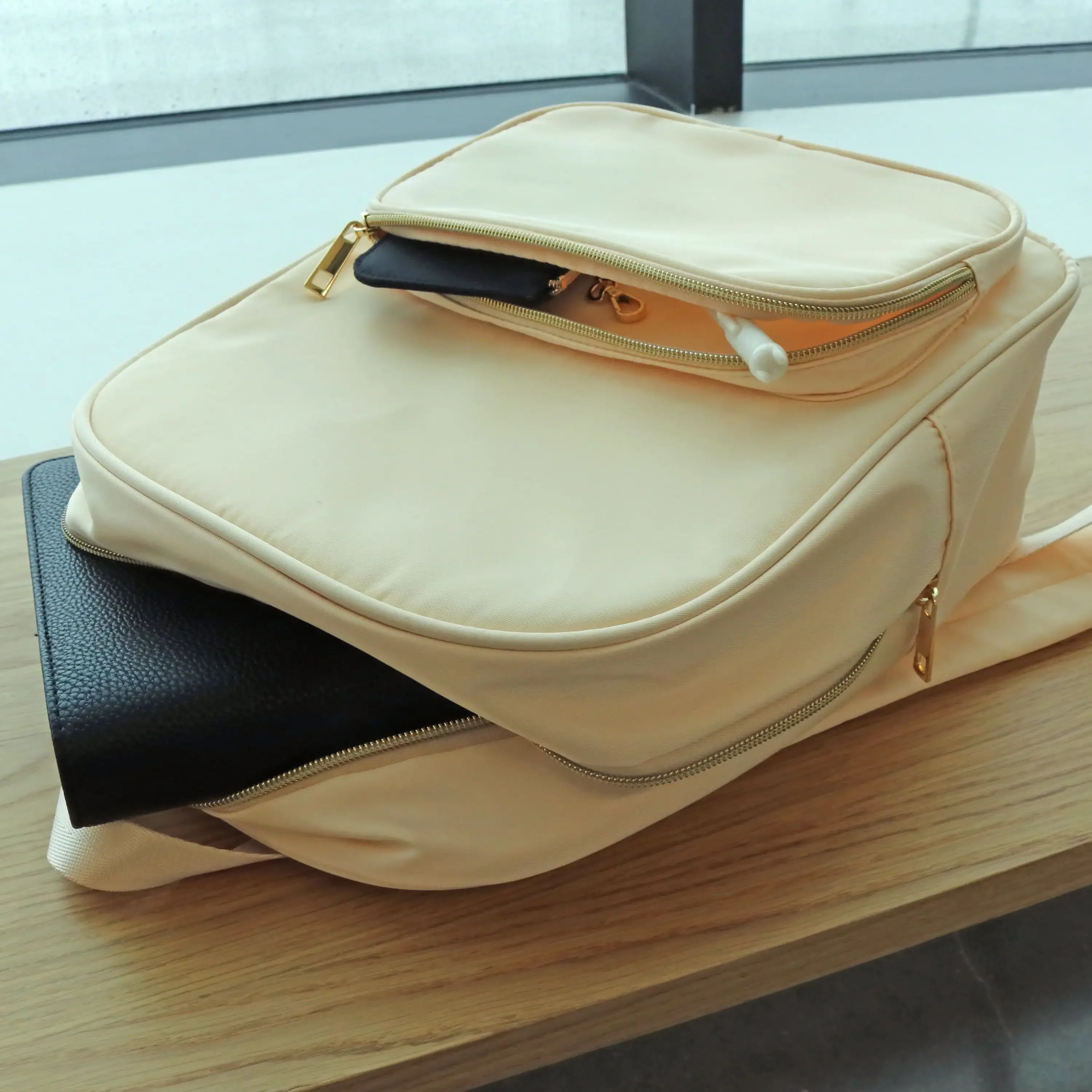 Нейлоновый рюкзак, настраиваемая дорожная сумка для книг для поделок, школы и повседневного использования, коричневый