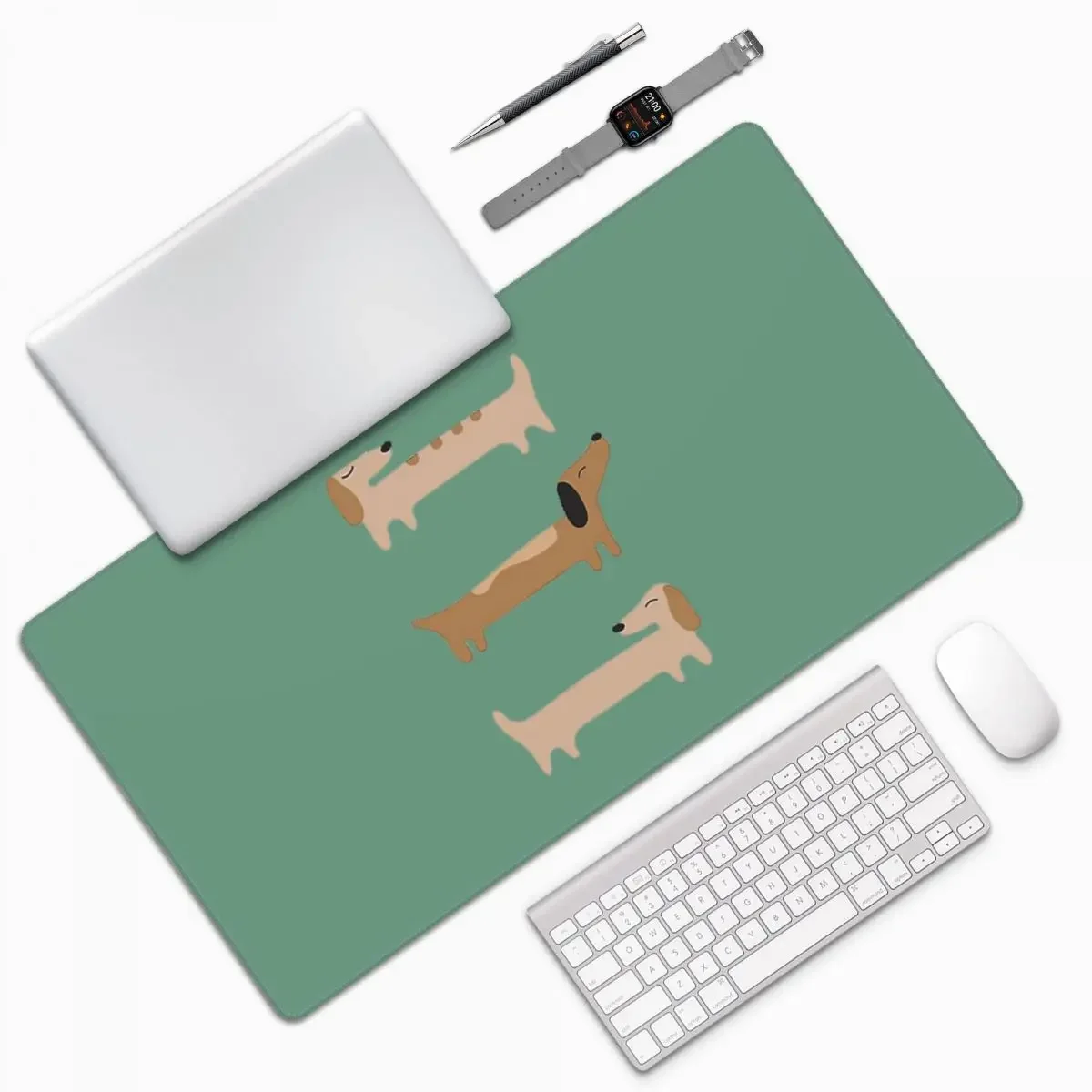 Home Decor - Dachshund Large Mouse Pad Computer Keyboard Mouse Mat Gaming PC Laptop Desk Mat Office Accessories Table Mats