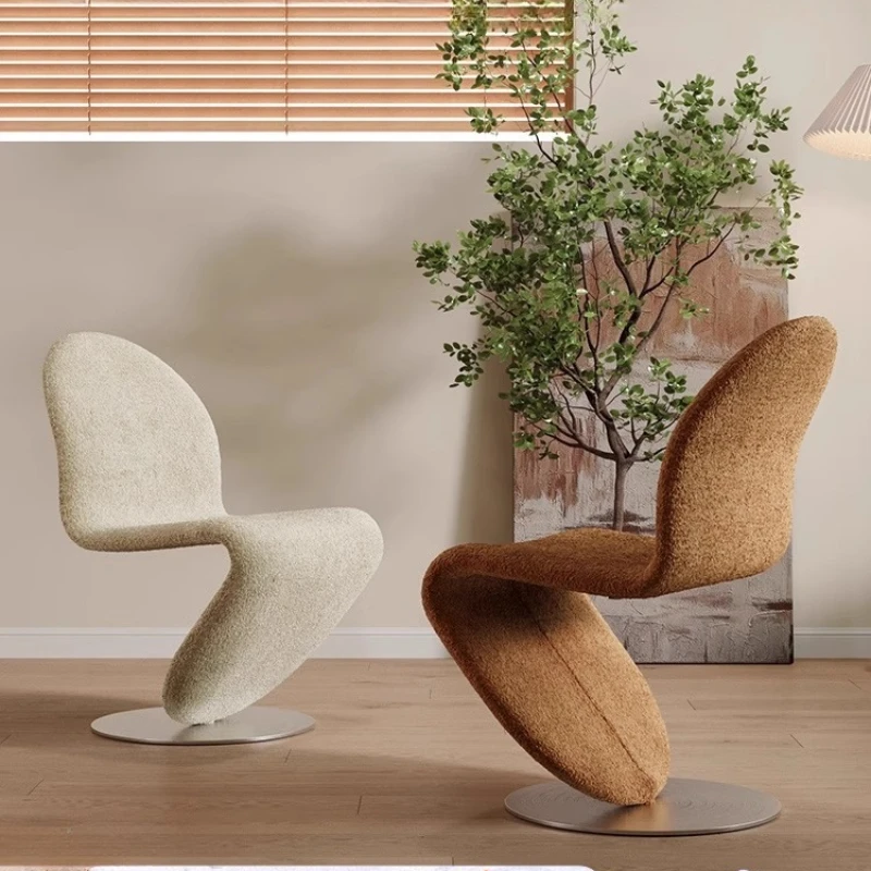

Modern Stoot Dining Chairs Designer Minimalist Unique Lounge Throne Dining Chairs Accent Ergonomic Silla Entrance Hall Furniture