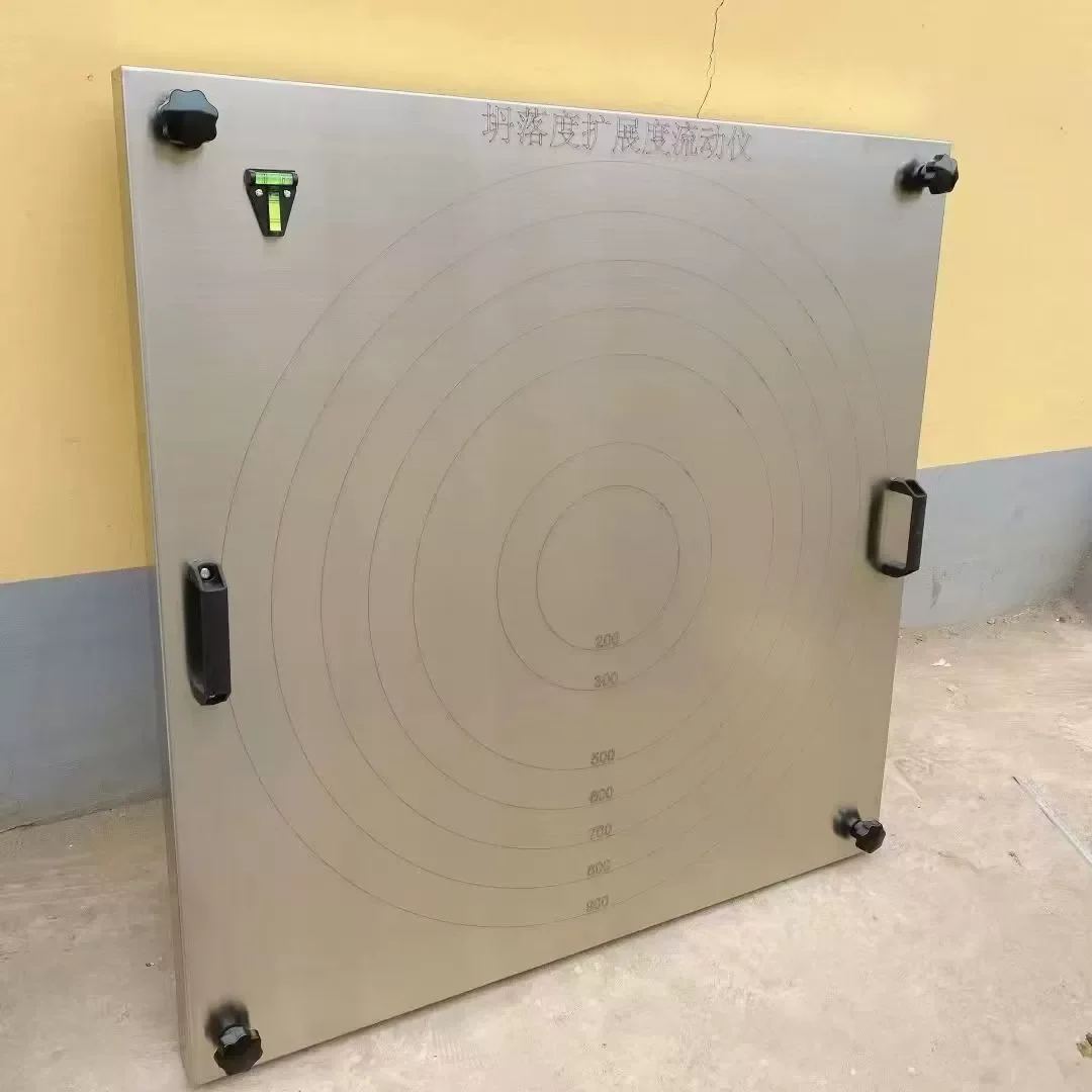 Self-Compacting Concrete Meter Stainless Steel Slump Board Flow Apparatus  for Concrete Workability