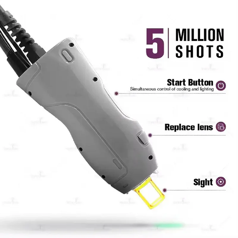 آلة إزالة الشعر بالليزر 755 الكسندريت غير المؤلمة جهاز إزالة الشعر بالليزر آلة إزالة الشعر بالليزر