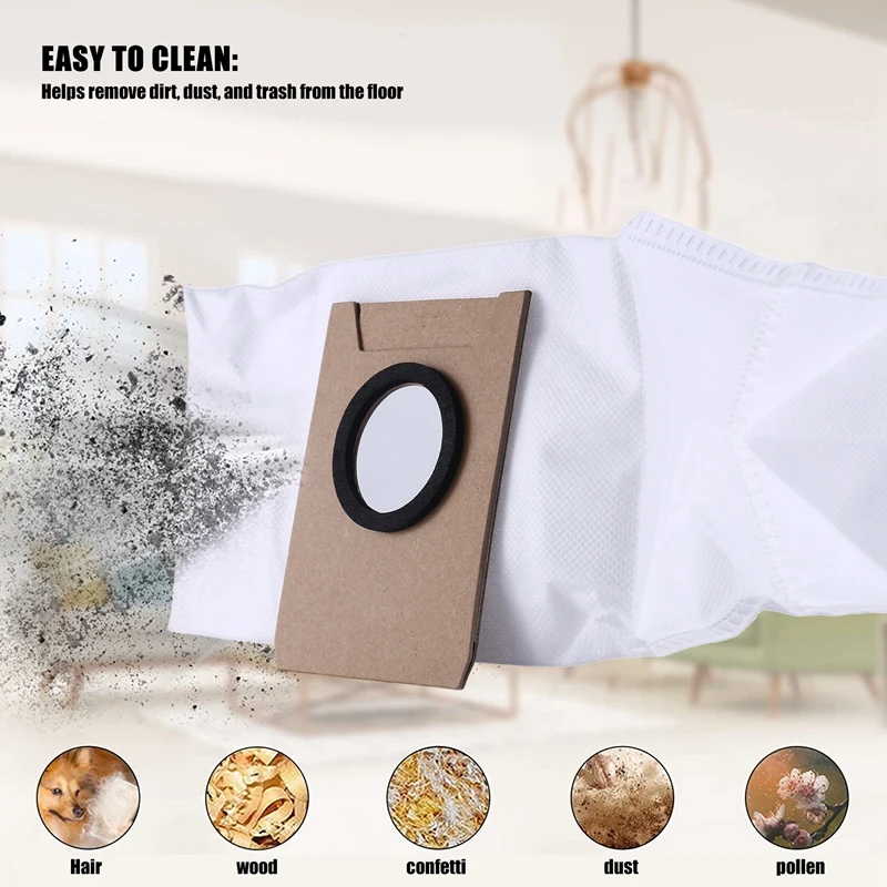 Dust Bags For ECOVACS DEEBOT X1 OMNI Robot Vacuum Cleaner High Capacity Leakproof Dust Bag Replacement Parts Accessories