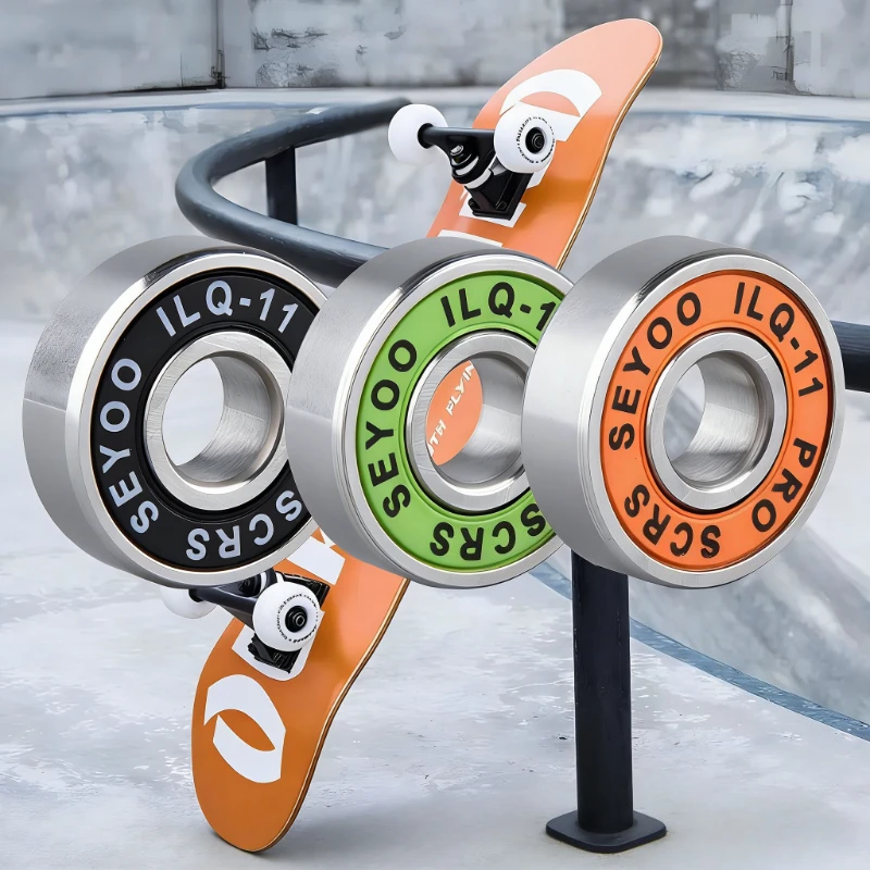

8PC ILQ-11 High Speed Bearings, Low Noise for Skateboard, Longboard, Inline & Ice Skates