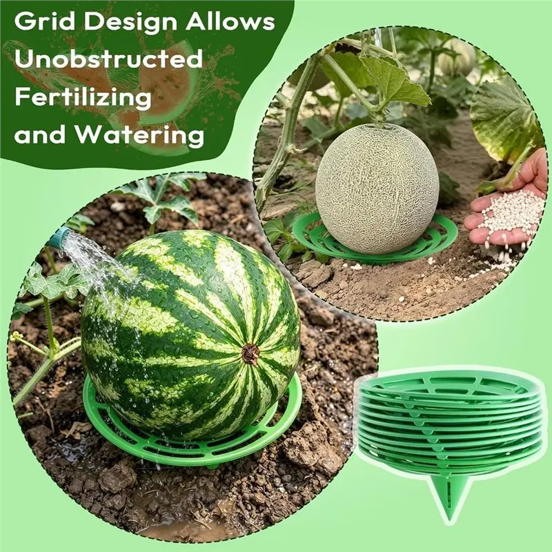 ABAE-10 Packs Melon Cradles Trellis Pumpkins & Cantaloupes Off Soil Growing Frame For Raised Beds & Backyard