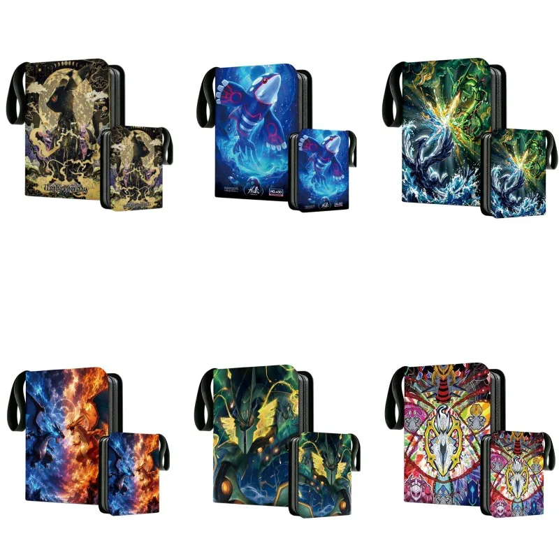 NEW- 400/900PCS *Poke moned!Album Binder Photocard PU Zipper Photo Album Carte Holder Toy Collection Folder Letters Cards' Hobby