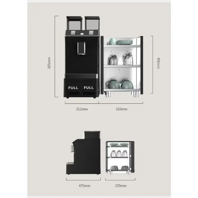 Commercial Type 19 Bar Espresso Machine American Bean to Coffee Fully Automatic Coffee Machine factory price 4