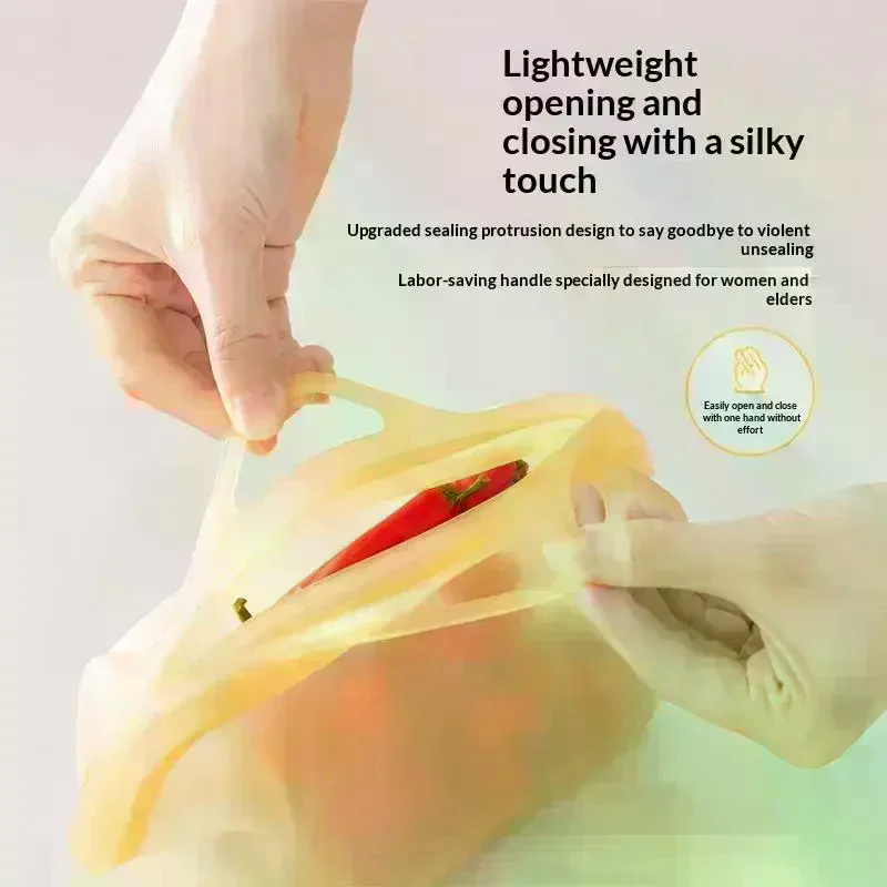 Freezer Fresh Keeping Bag Self Sealing Leak Proof Reusable Portable For Picnic Food Use 1000 1200 1500ml