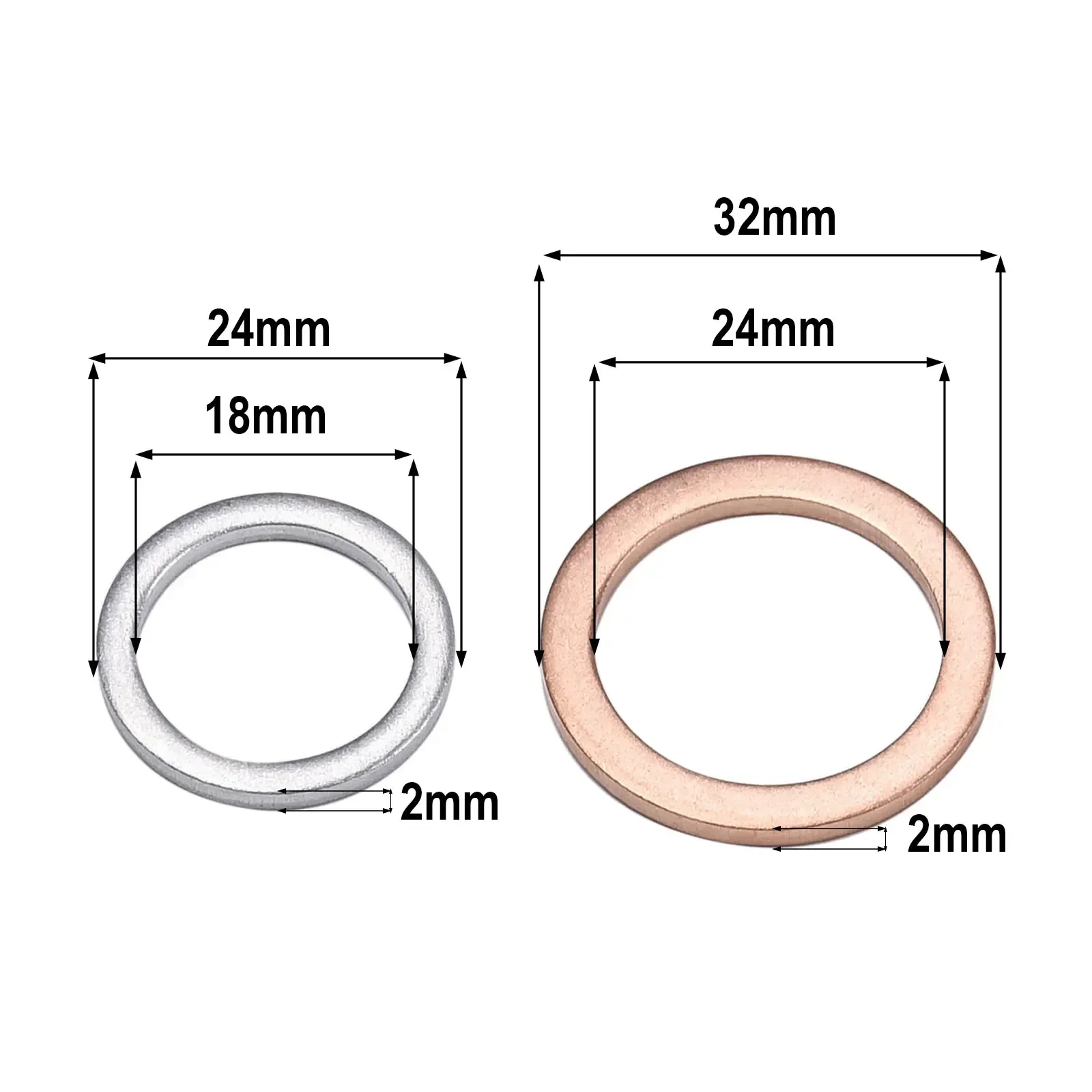 New Practical Car Drain Plug Gasket 9043018008 FOR LAND CRUISER ALL FOR TACOMA 1215710010 2008-2016 9043024003