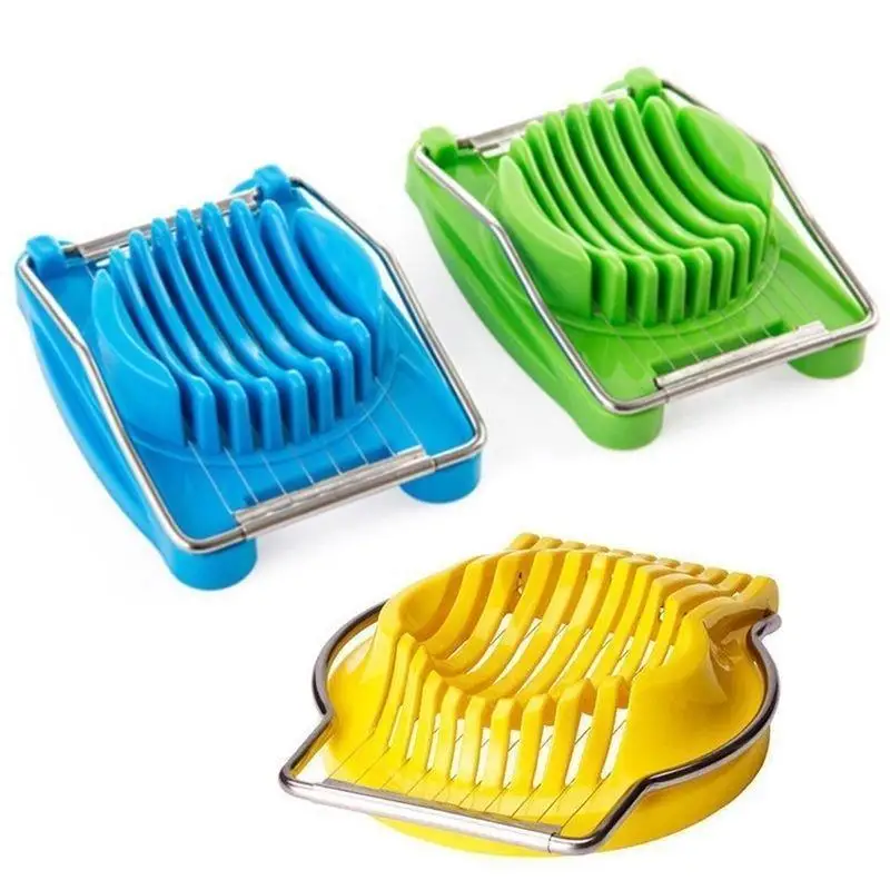 Useful Kitchen Home Convenience Tools Onion Fruit Stainless Steel Cutter Chopper Peeler Ripe Eggs Slicer Home Tool Random Color