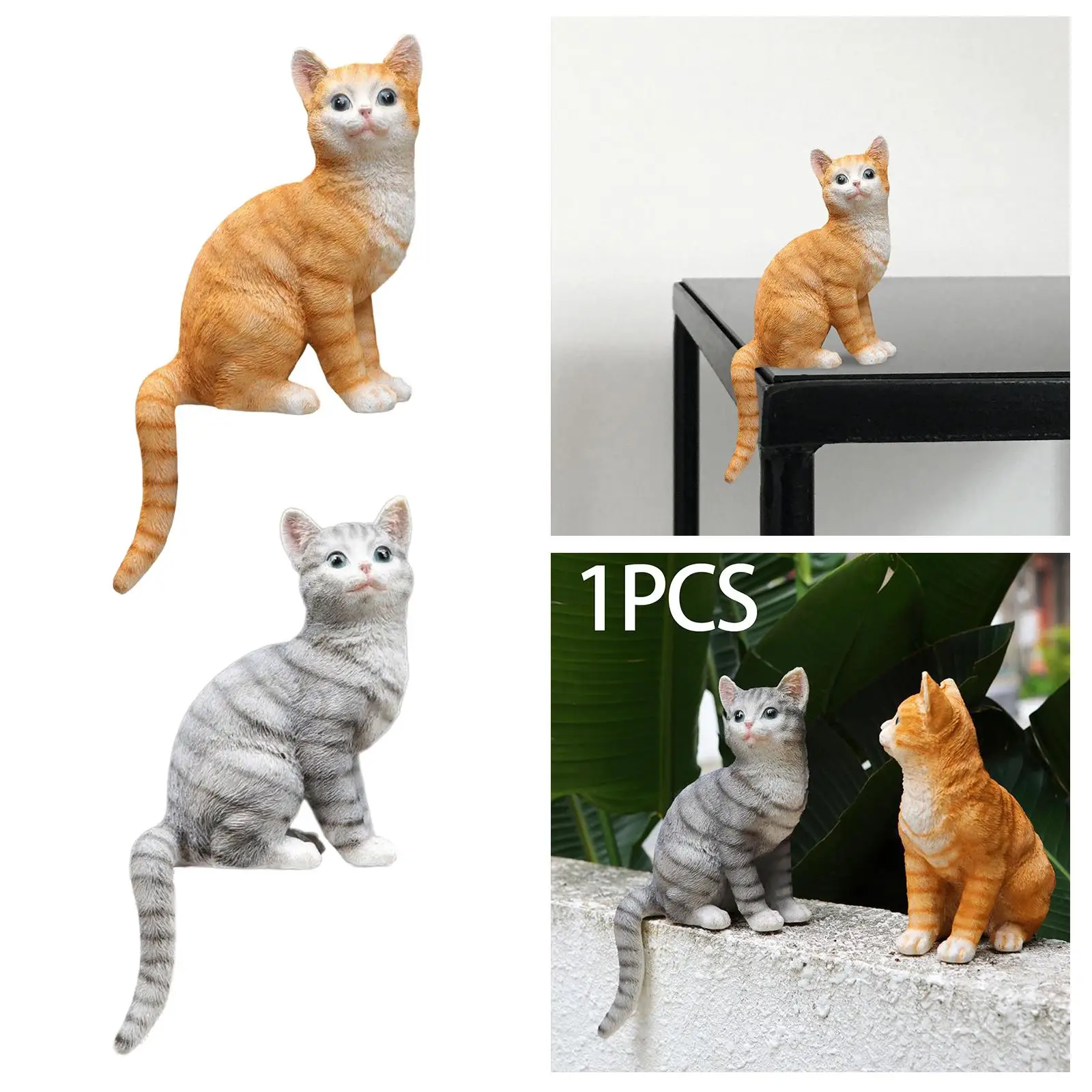 

Cat figures, weatherproof entrance hall, decoration, ornaments,