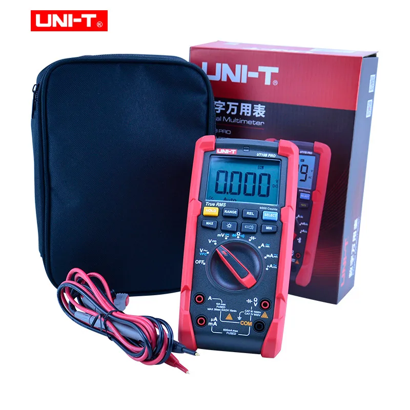 UNI-T UT15B UT17B UT18B Pro Digital Multimeter 6000 Count True RMS Auto Range 1000V Voltage Tester Frequency Capacitance Meter