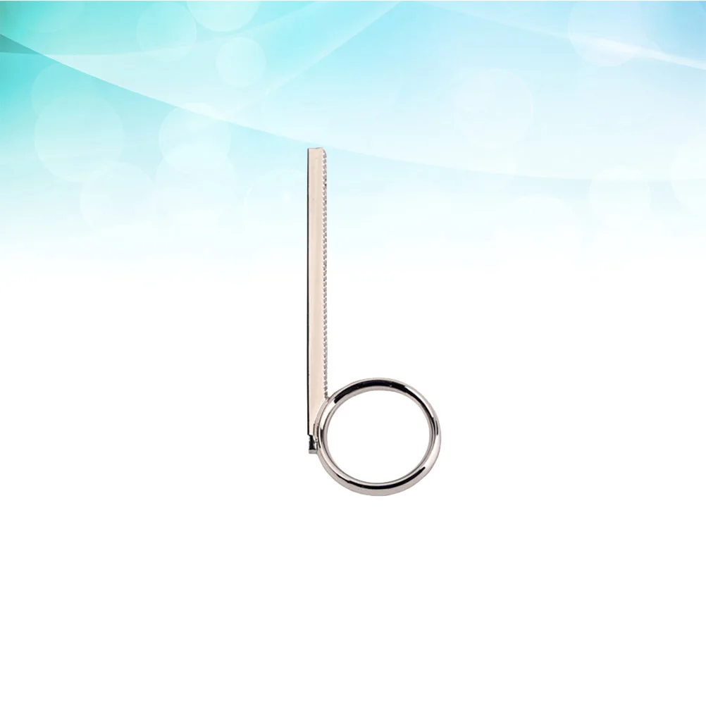 

Trumpet Finger Ring Durable Metal Slide Cornet Accessory Musical Instrument Portable Fits Better Trumpet Pull Ring Lightweight
