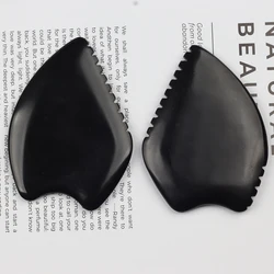 Natural Jade Face Gua Sha Tool Crystal China Bian Shi Stone Mineral Skin Care Massager Head Comb Body Health Massage Scraper