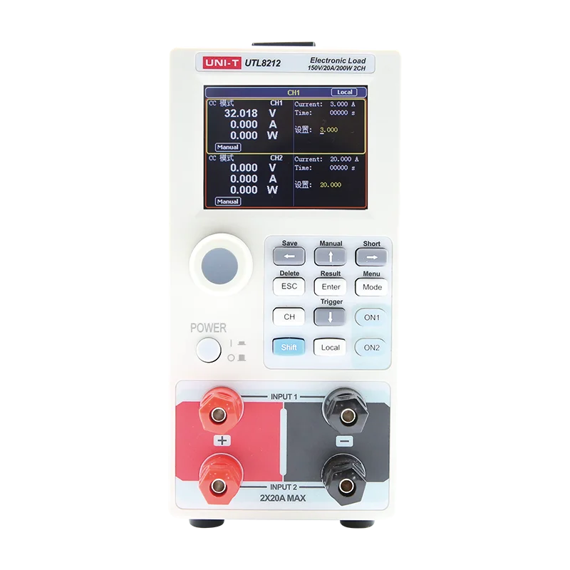 

UNI-T UTL8211+ 2.8'' TFT LCD 0-400W 0-150V 0-40A High-Precision Compact DC Electronic Load Tester Power Supply Current Test