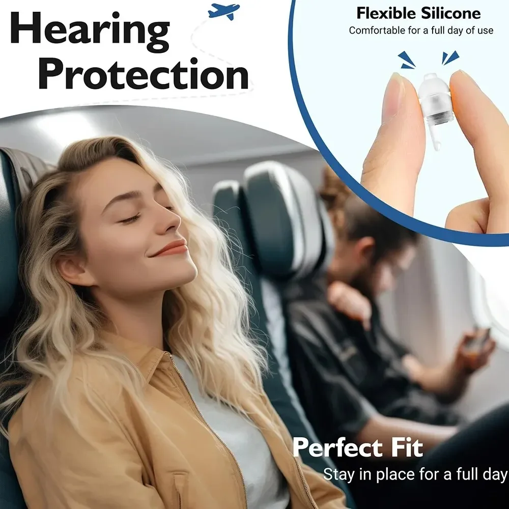 HUAK High Fidelity Ear Plugs for Concerts, Reusable Noise Cancelling Concert Earplugs for Musicians, Motorcycle, Music Festival