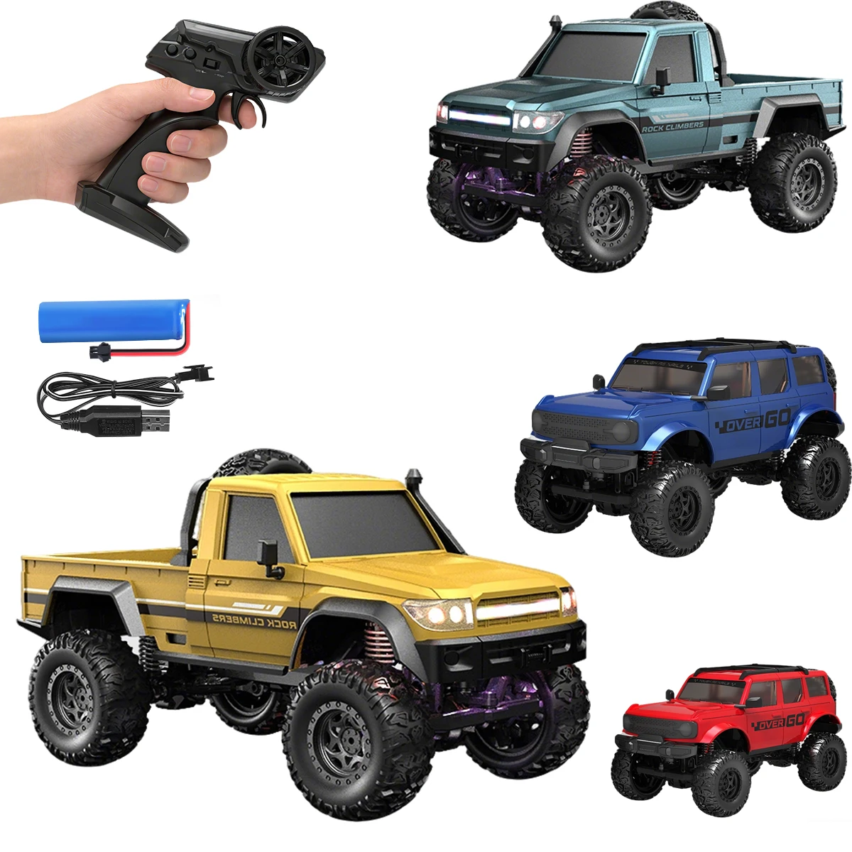 NEW E201 E202 1:20 RC Car Full-scale 4wd 20km/h High-speed with Light Tough Wild Climbing Off-road Vehicle Toys Rc Cars For Gift