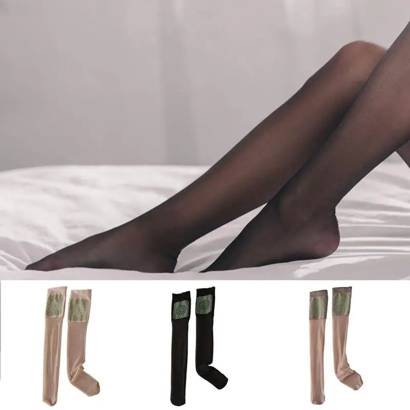 Thigh High Socks Knee Thickened Knee High Socks with Mugwort Warm High Socks Comfortable over the Knee Socks for Women Girl Home