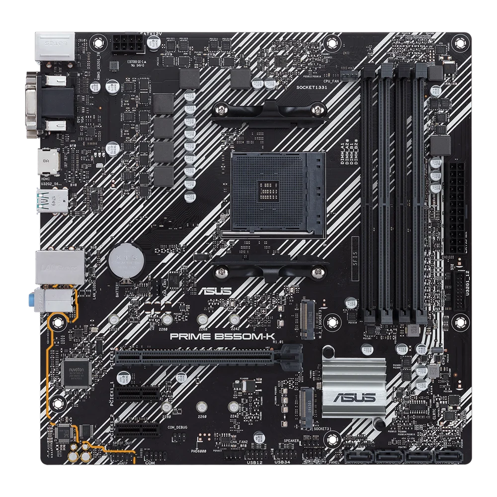 ASUS B550M-K Micro ATX Motherboard for Ryzen 5600X