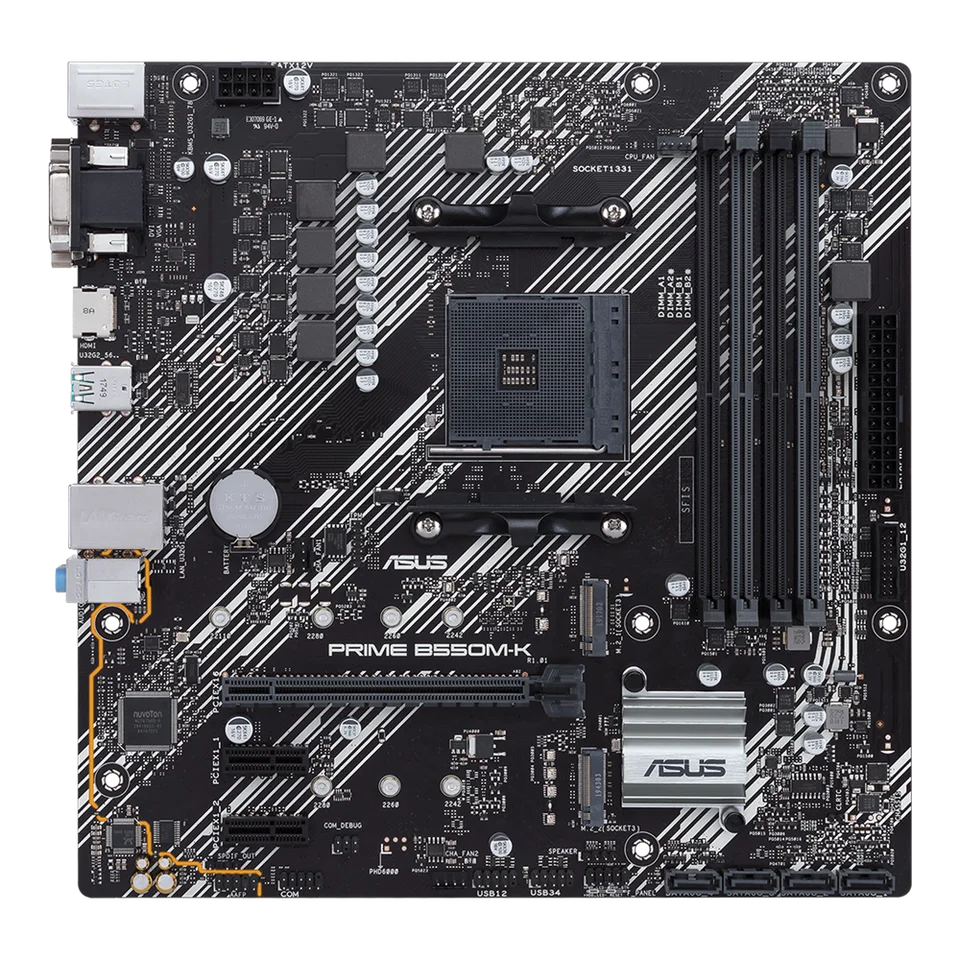 ASUS B550M-K Micro ATX Motherboard for Ryzen 5600X