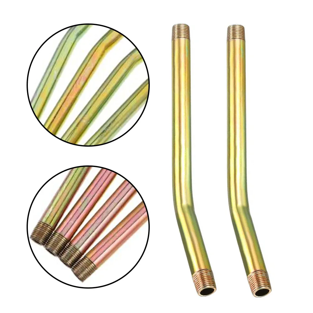 8 Piece Metal Grease Fitting Tubes NPT Thread Extension Set 23cm 15cm Hard Pipe for Lubrication Equipment Maintenance