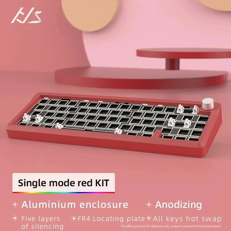 

AL65 Sugar65 LEOBOG Hi75 Mechanical Keyboard Aluminum Kits Multifunctional Knob Hot Swap RGB Gaming Keyboard Gasket Pc Gamer Mac