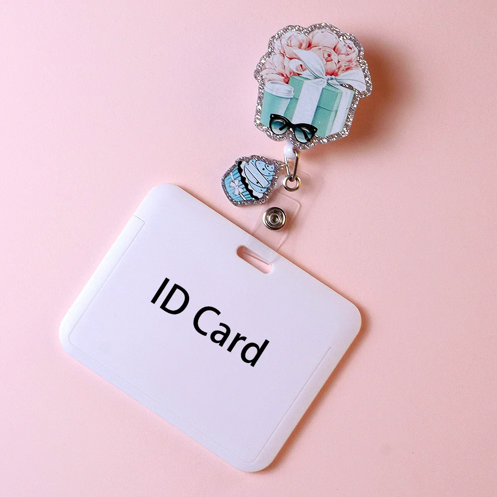 

Personality Custom Your Design ID Sliding Card Badge Holder ID Credit Bank Card Business Pass Student Card for Keys Accessories