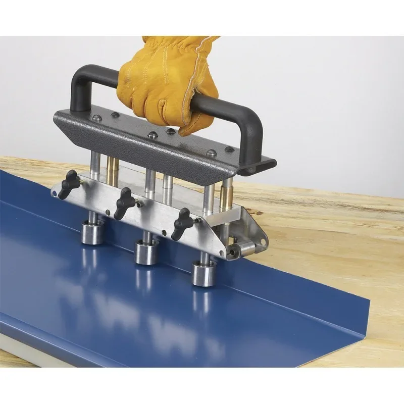 

3 Station Edge Roller Bender Roofing Sheet Metal Bending Tool for 0‑90 Degree Angle 13‑130mm Bending