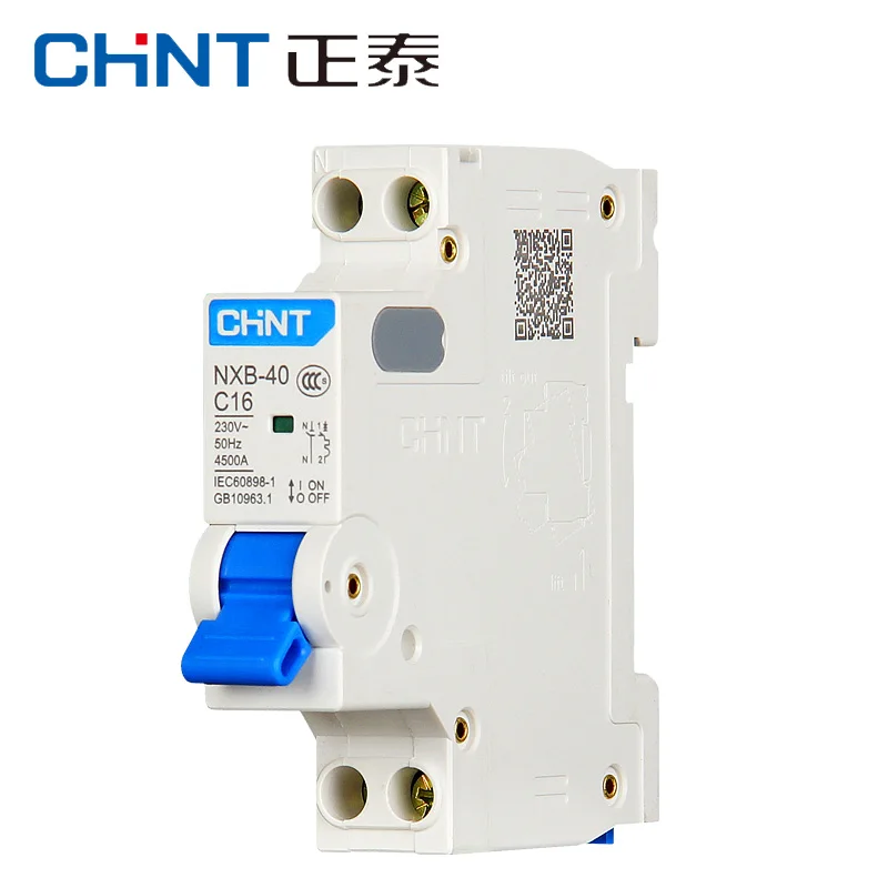 CHINT NXB-40 DPN 1P+N 6A 10A 16A 20A 25A 32A 40A 220V 230V 50HZ  Miniature Circuit breaker MCB NEW DZ267-32