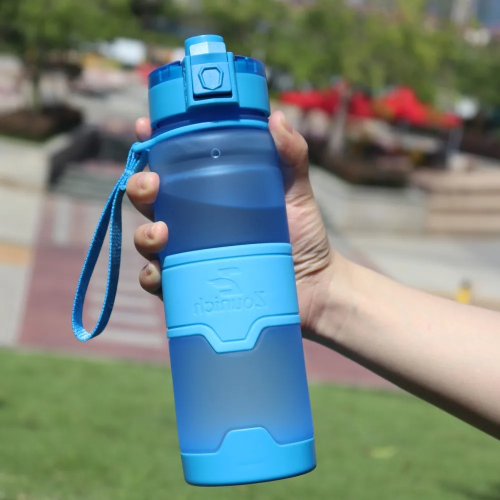 ZOUNICH Hot Sale Sports Water Bottles Portable LeakProof Bottles Outdoor Travel Plastic Drinkware BPA Free 400/500/700/1000ML