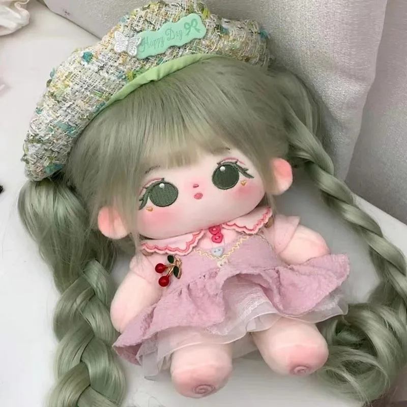 

Green Short Hair Plush Doll with Fluffy Hair, Cute Cp Style