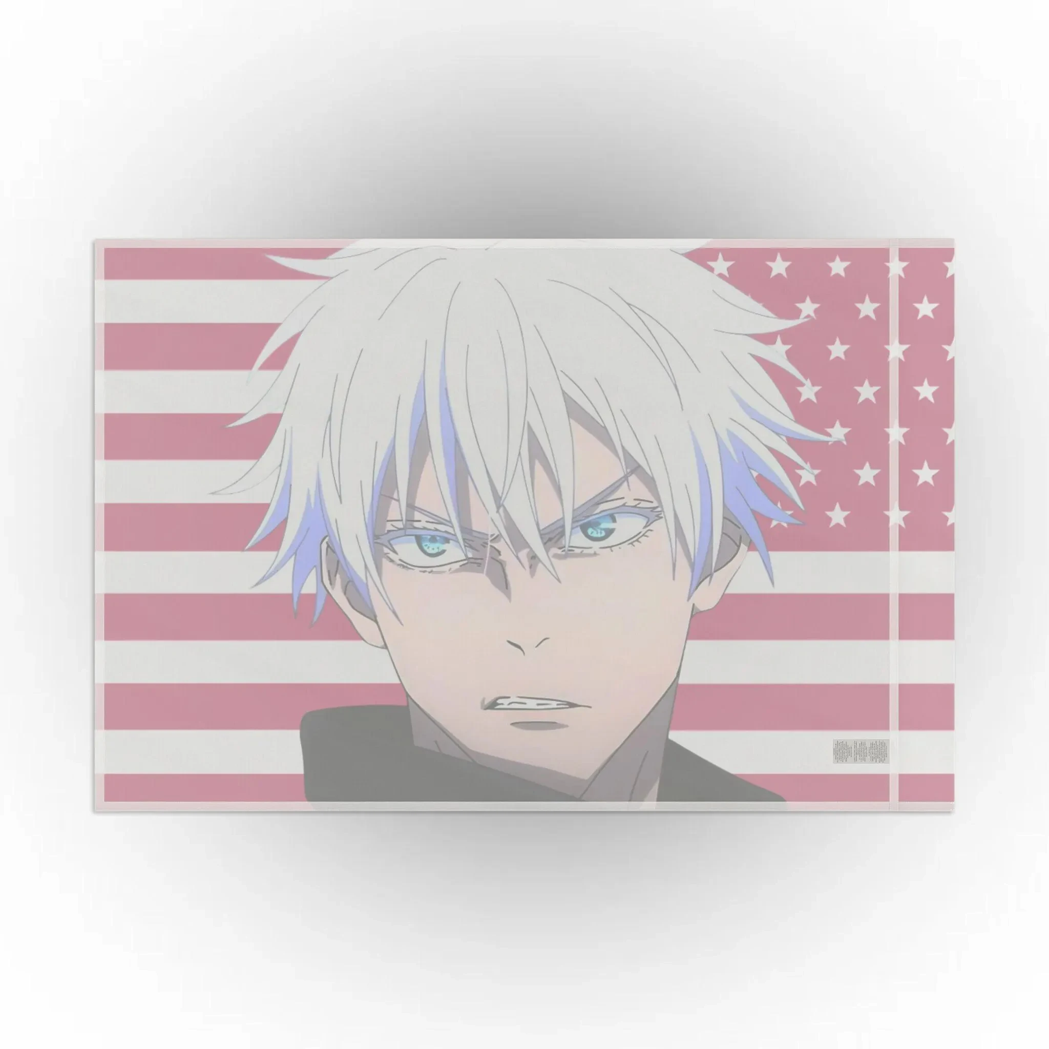 Satoru Gojo Pink Flag Anime Japanese Wall Decor Otaku Gift Perfect For Jujutsu Kaisen Fans And Vibrant Room Aesthetics