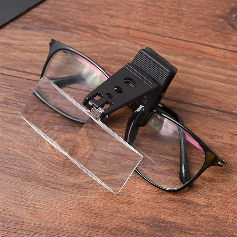 

A96I-Magnifying Glass Optical Instruments Folding Clip On Eyeglass Loupe