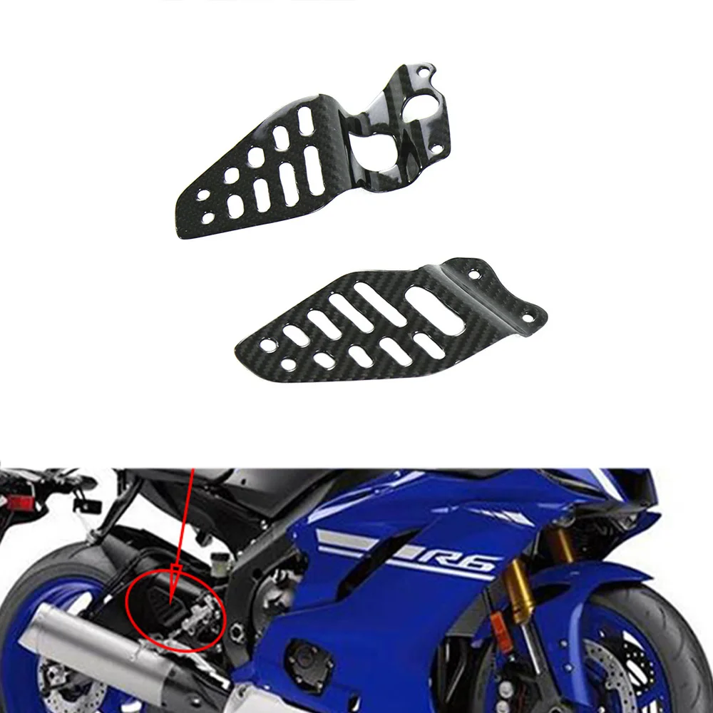 

For Yamaha R6 100% 3K Carbon Fiber Heel Guards Motorcycle Modification Parts Fairings Kits 2017 2018 2019 2020 2021 2022 2023