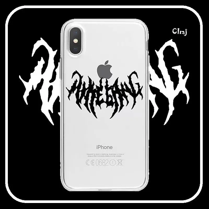 Clmj cool text totem telefon hülle für iphone 13 mini 11 12 pro 14 xr x xs max samsung galaxy s23 s22 silikons chutz hülle