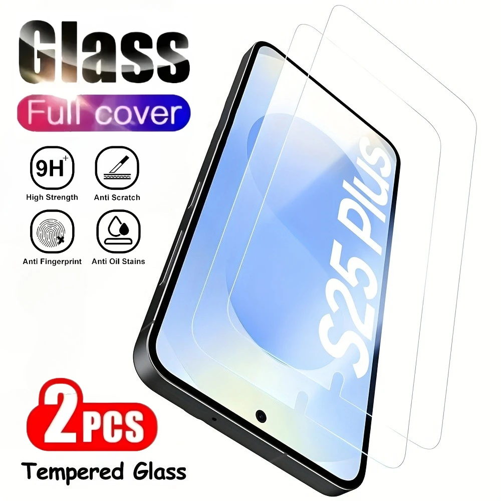 3 Stück hochklare Displayschutzfolie für Samsung Galaxy S25 S24 Ultra S23 S22 S21 Plus S23 S24 FE S25 Edge Anti Drop gehärtetes Glas