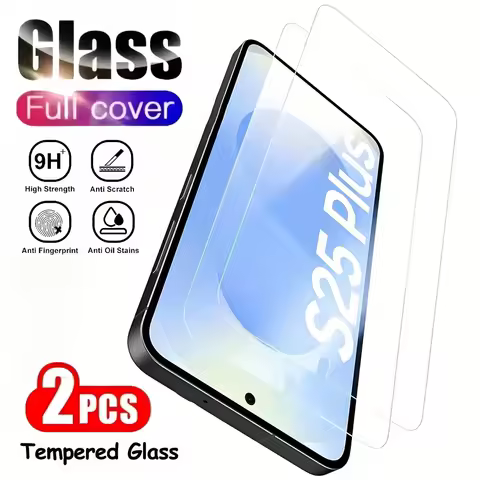 3Pcs High Clear Screen Protector for Samsung Galaxy S25 S24 Ultra S23 S22 S21 Plus S23 S24 FE S25 Edge Anti Drop Tempered Glass