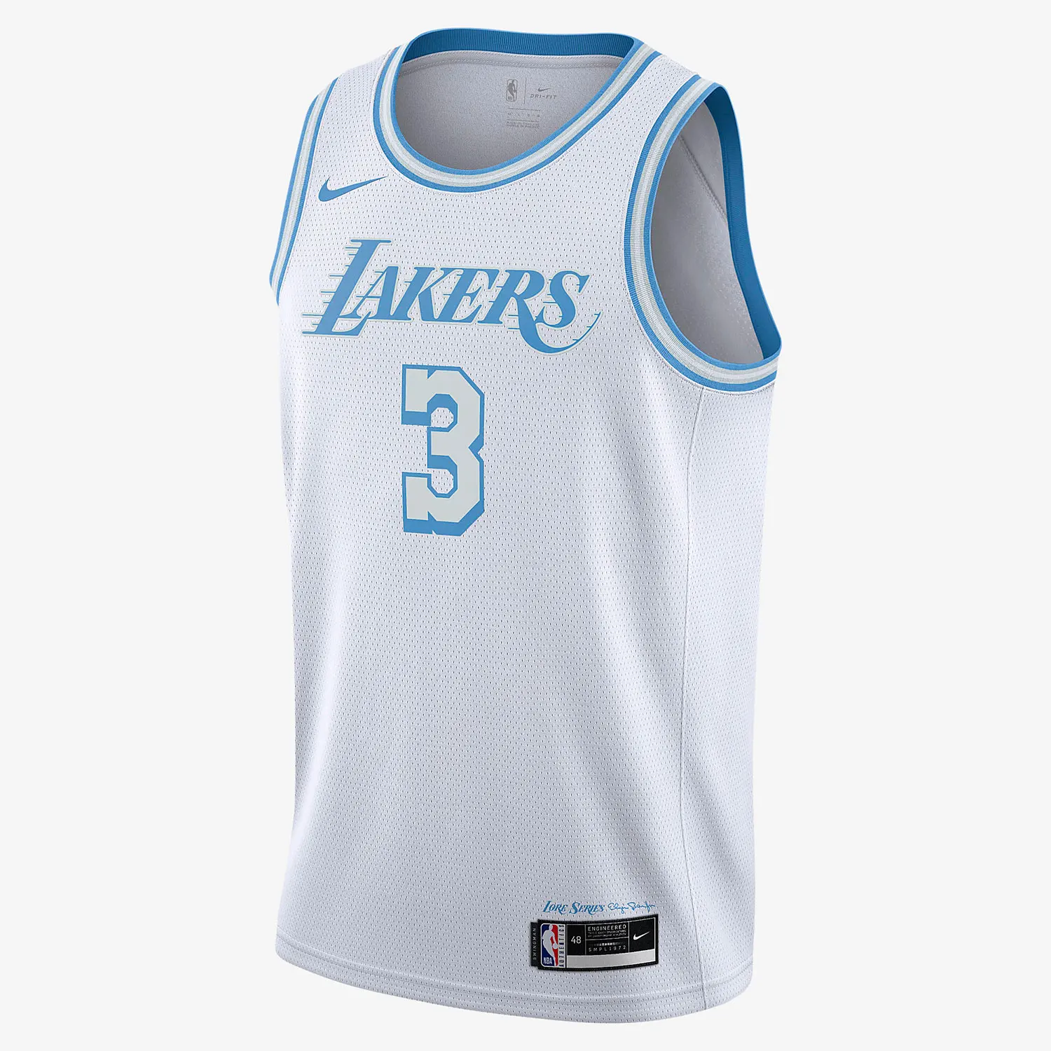 Nike genuine NBA new men's white blue ball sports basketball vest CN1737-101