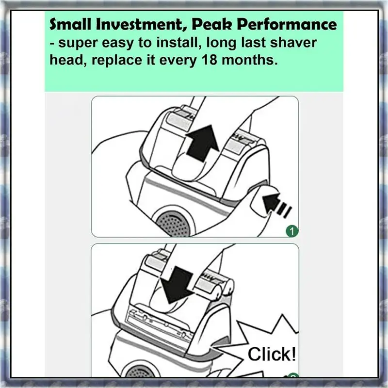 The New 52B Series 5 Replacement Head For Braun Electric Shaver S5 Wet And Dry Replacement Foil And Cutter 5190Cc 5090 5020