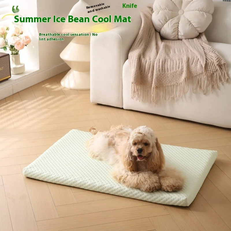 

Pet Cooling Pad for Summer - Dog Bed Cat Bed Detachable Washable Sponge Sleeping Mat for Dogs and Cats